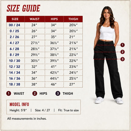 Pantalón cargo de sarga elástica con pierna recta Dickies para mujer, uso general de trabajo, negro lavado V1, 4
