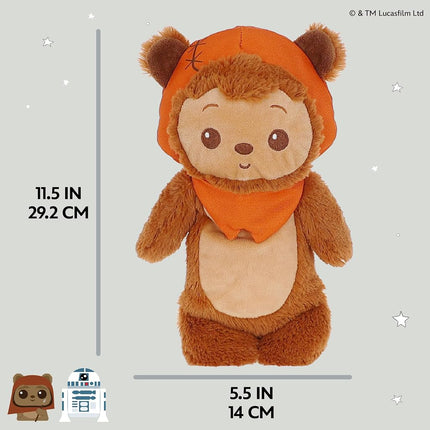 Kids Preferred Star Wars Ewok Plush Cuddle Pal 11 Inch - Baby's First Stuffed Animal Blankie