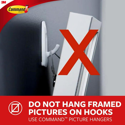 Command Large Universal Frame Hanger, 3-Hangers, 6-Strips, 6-Frame Stabilizer Strips, Decorate Damage