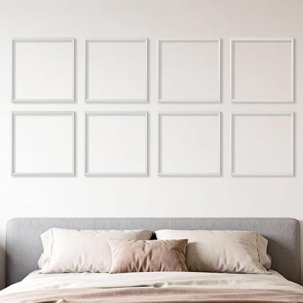 VEVOR Wall Molding 12 Pack, 51 x 51 cm Wainscoting Panels Kit, Lightweight Paintable Polystyrene, Easy to Install, Waterproof Accent Wall Trim for Interior Décor Living Room, Bedroom, Home, White