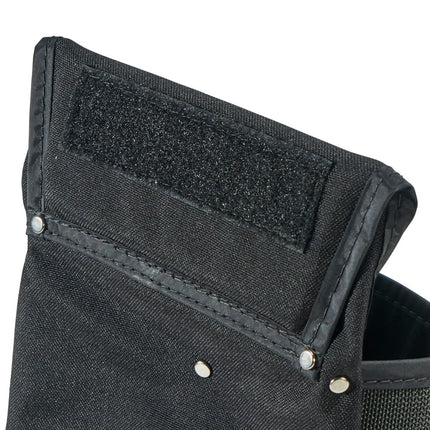 Klein Tools 5718 Tool Pouch, Powerline Series Utility Pouch Fits Tool Belts to 2.5-Inch, Strong Rivet Reinforced Stitching, Wide 8-Pocket