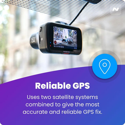 Nextbase 422GW Dash Cam – 2K 1440p, 140° Wide Angle Front Camera – Wi-Fi, 10Hz GPS, Bluetooth – Parking Mode, Voice Control, Night Vision, Polarising Filter Compatible
