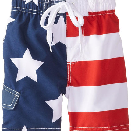 Kanu Surf Maillot de Bain Drapeau Américain pour Petits Garçons, Drapeau, Taille M (5/6 ans)