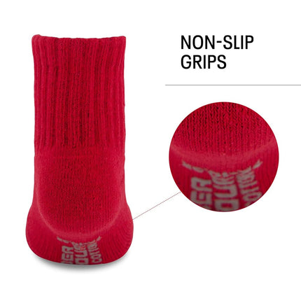 Under Armour boys Multi Pack Quarter Sock, Red, 2-4T US