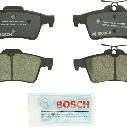 BOSCH BC1095 QuietCast Premium Ceramic Disc Brake Pad Set - Compatible with Select Ford Focus; Jaguar XF, XJ; Mazda 3, 5; Pontiac Solstice; Saturn Sky; Volvo C30, C70, S40, V50 + More; REAR