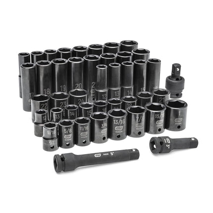 GEARWRENCH 44 Piece 1/2" Drive Standard & Deep SAE