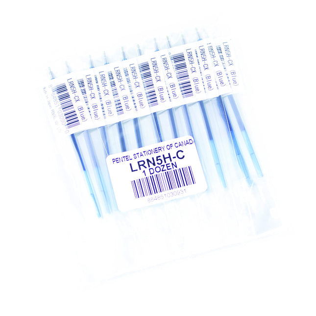 Recharge d'encre Pentel – Pour BLC35 EnerGel 3 et BLW355 EnerGel 2S, encre bleue, sachet de 1 – LRN5H-C