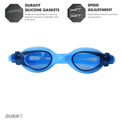 Lunettes TYR Vesi Femme, Fumé/Bleu, Taille Unique