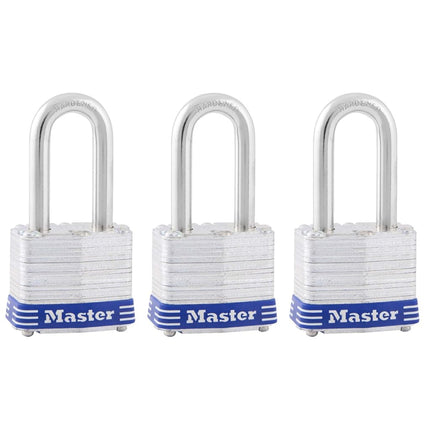 Master Lock 3TRILF Keyed-Alike Padlock, 1-1/2-inch
