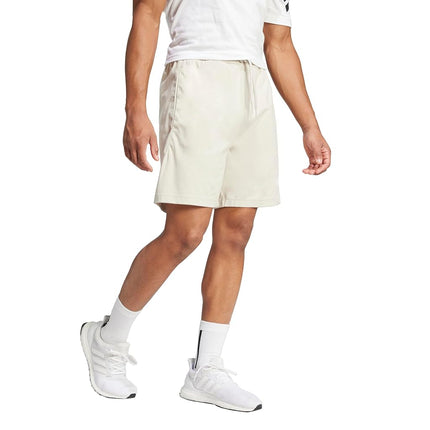 adidas Essentials Men's 7" Big Logo Shorts, Wonder Alumina/White, L Tall