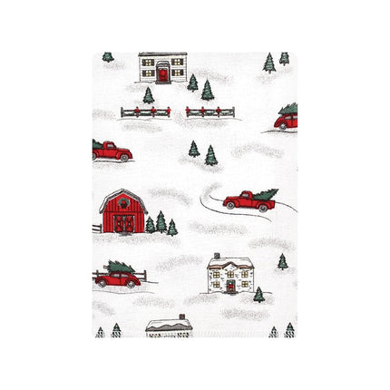 Paquete de paños de franela de algodón Hudson Baby Unisex para bebé, diseño navideño, talla única