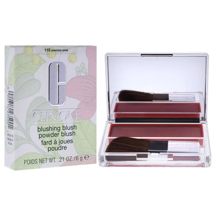 Clinique Blushing Powder With Brush, 110 Precious Posy, 6g
