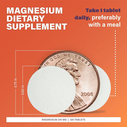Rugby Magnesium Oxide 400mg Dietary Supplement - 120 Tablets