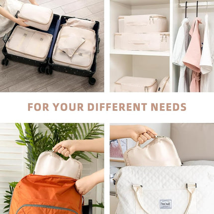 BAGAIL Packing Cubes for Suitcase 8 Set, Lightweight Luggage Packing Organizers Packing Cubes for Travel Accessories