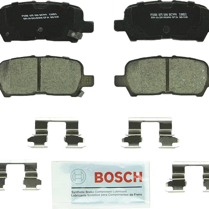 Bosch BC999 QuietCast Premium Ceramic Disc Brake Pad Set For Buick: 2005-2009 Allure, 2005-2009 LaCrosse; Chevrolet: 2011-2013 Impala, 2014-2016 Impala Limited; Pontiac: 2004-2008 Grand Prix; Rear