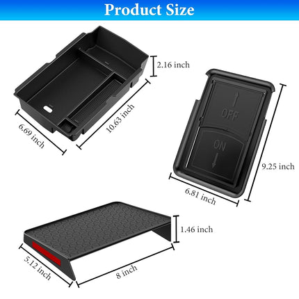 YPHUIKI 3PCS Center Console Organizer for Honda CR-V 2023-2026