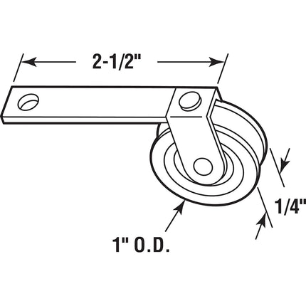 Prime-Line Products B-521 Screen Door Tension Spring with 1-Inch Nylon Roller (2-Pack)