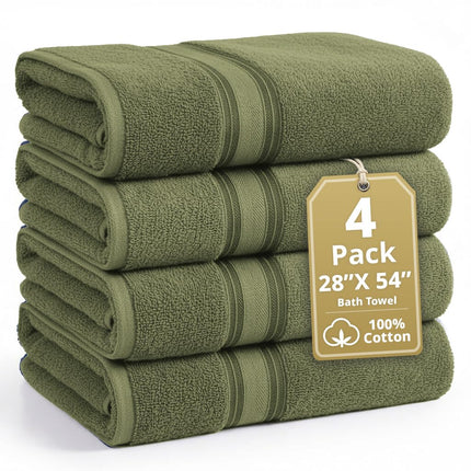 LANE LINEN Towel Set Soft Absorbent Quick Dry 100%