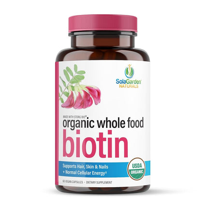 USDA Organic Whole Food Biotin Supplement, Made wi