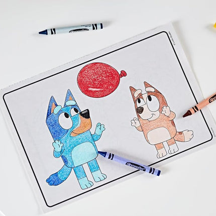 Crayola Bluey Coloring Book, Bluey Stickers Included, Gift for Girls & Boys, 96 Coloring Pages with Sticker Sheet