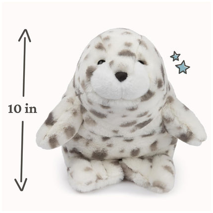 GUND Nuri Leopard Seal Plush, Premium Stuffed Animal for Ages 1 and Up, White/Gray, 10”