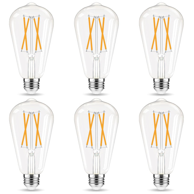 GvvooHome LED Edison Bulbs, E26 Bulb 60 watt Equiv