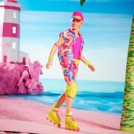 Barbie THE MOVIE , Ken Doll , inLine Skating Outfit, iconic look from the film, neon skate gear, HRF28