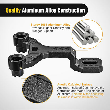 Nilight Dual Light Mounting Bracket for 2018-2023 Wrangler JL/JLU 2020-2023 Gladiator JT Front A-Pillar Assist Off Road LED Pod Light Work Light, 2 Year Warranty