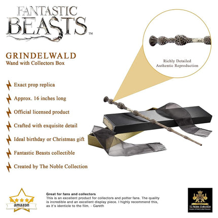 The Noble Collection Fantastic Beasts Gellert Grindelwald Wand