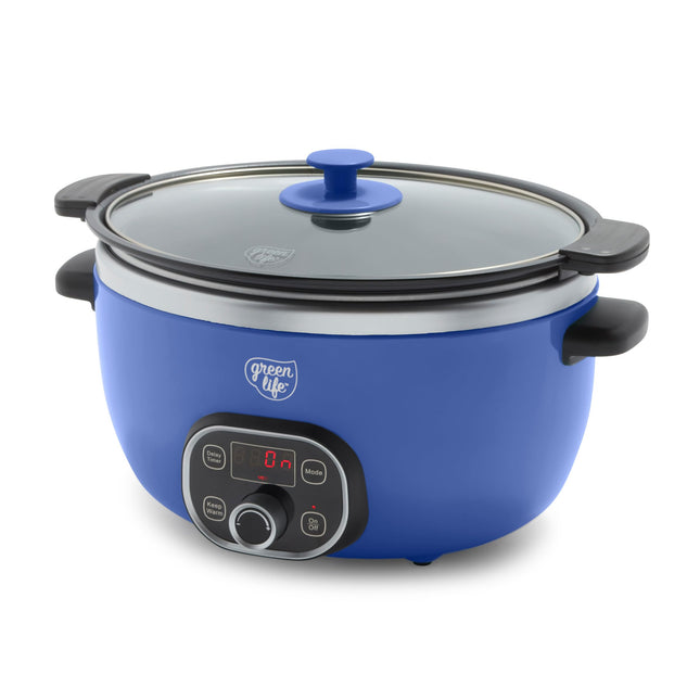 GreenLife 6QT Slow Cooker, Non-Toxic PFAS-Free Cer