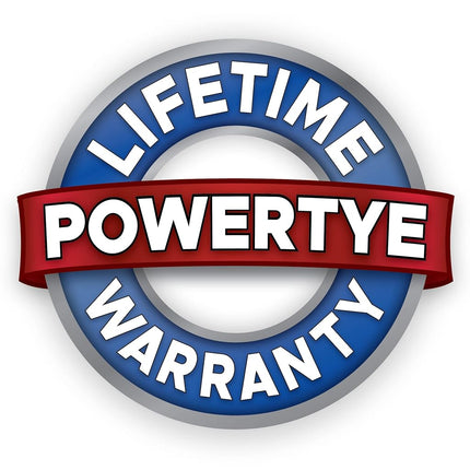 Powertye PowerTye 1in x 7ft Easy-Grip Light-Duty Endless Ratchet (no Hooks) - 400 lb. Working Load Limit / 1,200 lb. Breaking Strength - Blue 2-Pack
