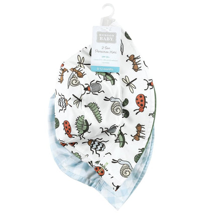 Chapeau de soleil pour bébé fille Hudson Baby, motif écossais avec animaux, 12-24 mois