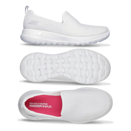 Skechers Women's Go Walk Joy Trainers, White Textile/ Trim, 8 UK