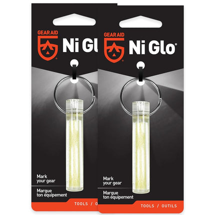 Gear Aid Ni Glo, 2” Glowing Keychain for Camping, 