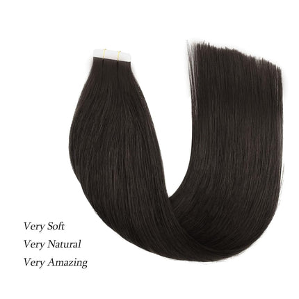 ABH AMAZINGBEAUTY HAIR Tape In Hair Extensions 22 Inch Natural Black #1B