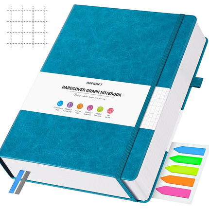 Graph Paper Notebook A4, 312 Numbered Pages Square