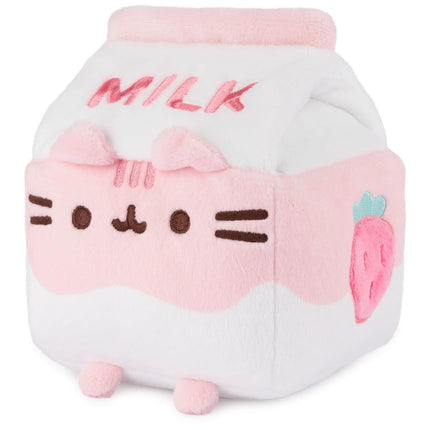 GUND Pusheen Strawberry Milk Plush Cat Stuffed Animal for Ages 8 and Up, Pink/White, 6�
