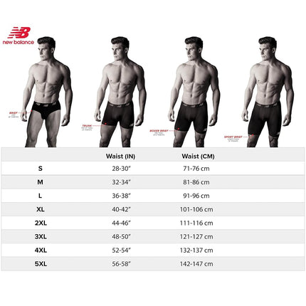 New Balance Men's 6" Boxer Brief Fly Front with Pouch, 3-Pack