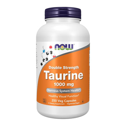 NOW Taurine 1000 mg, 250 Capsules