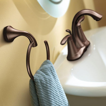 Moen YB2886ORB Eva Bathroom Towel Ring, Oil-Rubbed Bronze