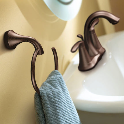 Moen YB2886ORB Eva Bathroom Towel Ring, Oil-Rubbed Bronze