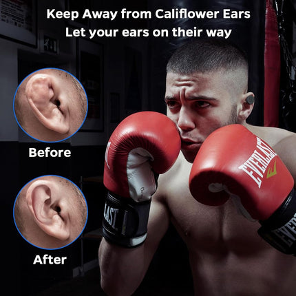 Cauliflower Ear Magnet - Effective Magnets Compression Kit - Prevention & Treatment of Hematomas & Keloid in BJJ, Wrestling, MMA, Grappling, Boxing, Muay Thai, Rugby (Small, Middle and Large)