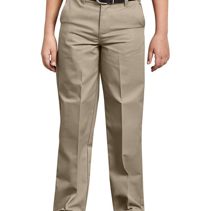 Dickies - Boys KP0123 Flexwaist Flat Front Pant Size: 8 Husky, Color: Desert Sand