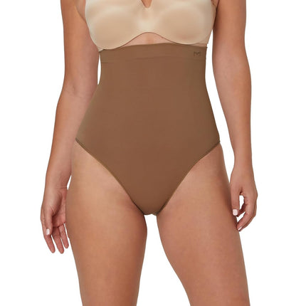 Maidenform womens Seamless High Waist Brief Shapewear, Soft & Lightweight Firm Control Shaping Brief, Bronzed Chestnut, S
