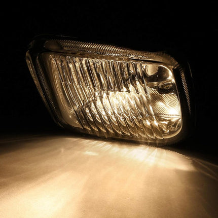 DNA MOTORING FL-HC96-CH Front Bumper Fog Light Driver & Passenger Side Enhance visibility [Compatible with 96-98 Honda Civic]