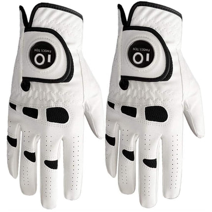 FINGER TEN Men’s Golf Gloves with Ball Marker 2 Pa