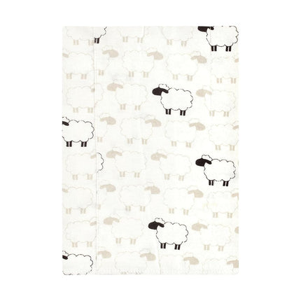 Hudson Baby Unisex Baby Flannel Burp Cloth 7pk, Taupe Sheep, One Size