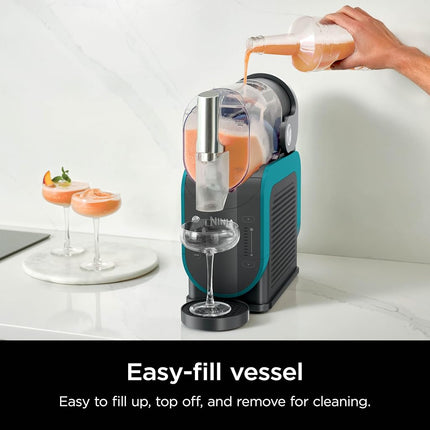 Ninja FS301 Professional Maker with RapidChill Technology, 88 oz Drink & Slushie Machine, 5 Preset Programs, Frozen Margaritas, Frappés, and More, Premium Accents, Black