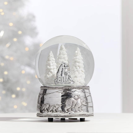 Lenox Reed and Barton North Pole Bound Polar Bear Musical Snow Globe, 2.25 LB, Multi