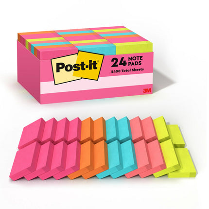 Post-it Mini Notes, 1.5x2 in, 24 Pads, America's #